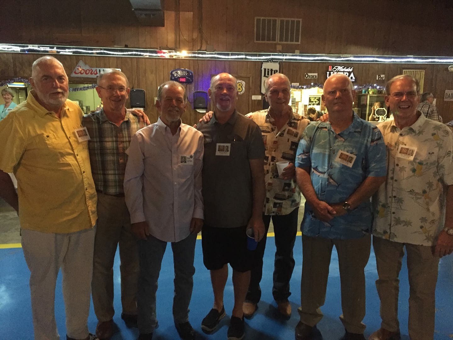 David Williams, Webb Draughon, Pat Lange, Charlie Fontenot, Jimmy Schexnayder, Ruelle Parker and Gary Hammond